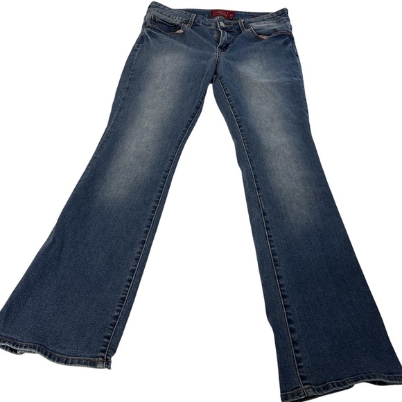 Lucky Brand Denim - Lucky Brand Leyla Boot Jean Women Size 8 With 28 Inseam Blue Stretch Flare Denim
